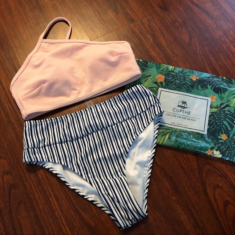 Cupshe One-Shoulder High Waisted Bikini